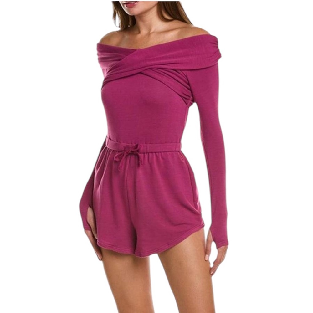 Free People FP Movement Love Spell Romper One-Piece Long Sleeve Size Small NEW